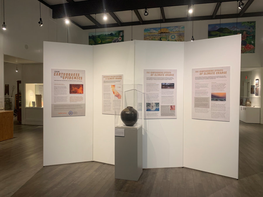 From Earthquakes to Epidemics: How Disasters Transform California's People and Places on display at Sutter County Museum.